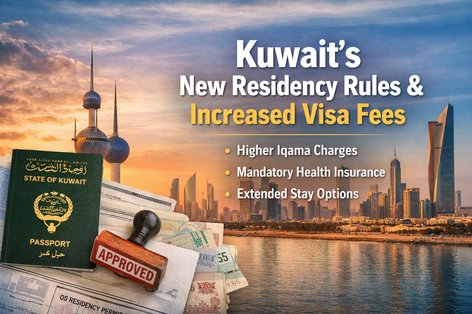 Kuwait Implements New Residency Regulations and Increases Iqama and Visa Fees