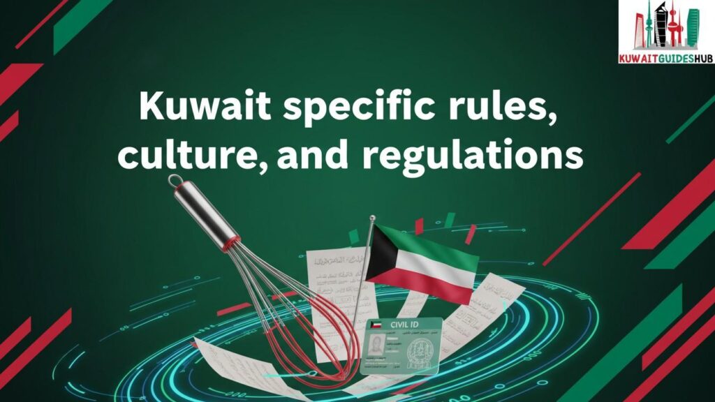 Professional thumbnail for Kuwait rules and regulations on Civil ID, featuring flag colors