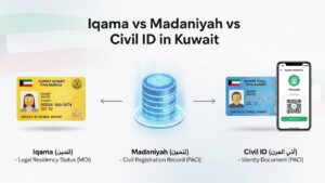 Kuwait Iqama vs Madaniyah vs Civil ID – Complete, Clear Guide